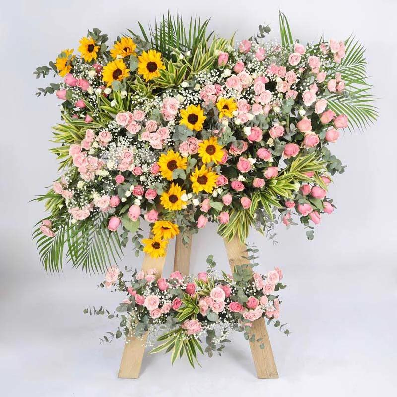 Grand Celebration Flower Stand   6ft. Wooden Stand 