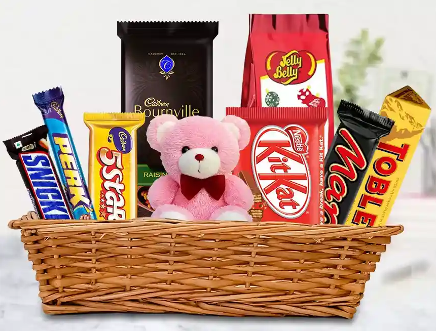 Ultimate chocolate and plush gift set